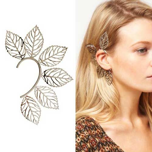 2019 New Style Unique Big Leaf EAR CUFF Ear Cuff Earrings Beautiful