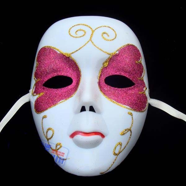 Beyaz Tam Yüz Hip Hop Dans Maskeleri Venedik Masquerade Parti Maskesi Mardi Gras kostüm Fantezi Balo Elbise Karnaval Düğün Hediye Mix renk