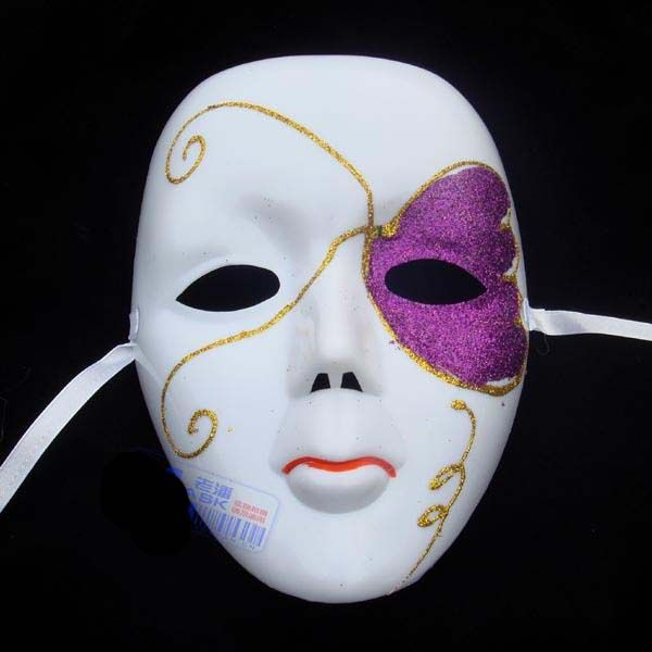 Cheap White Full Face Hip Hop Dance Masks Venetian ...