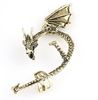 24 stks / partij Chriatmas Party met behulp van, vintage vleugels Dragon Earrings Men / Women's Earrings, Gratis verzending