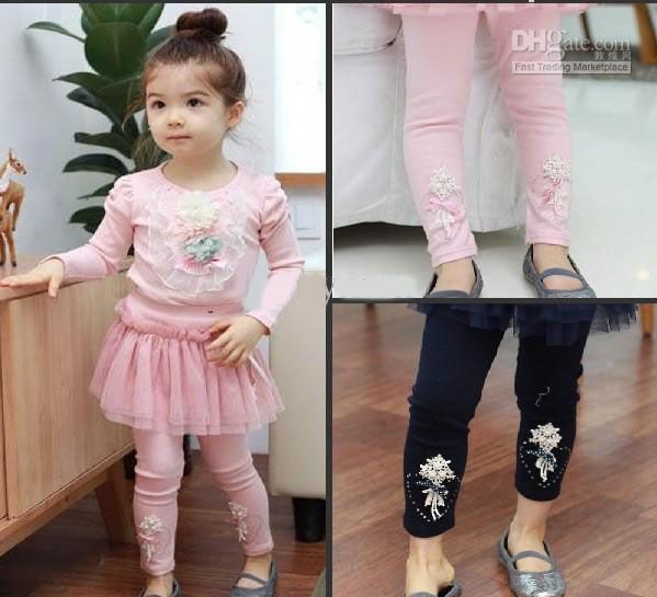 2017 Girl Cute Leggings Kids Soft Cotton Tights Baby Dress Legging ...