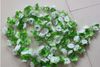 10 sztuk 2m 6 Kolory Sztuczny Jedwabny Kwiat Girlanda winorośli Ivy Home Wedding Garden Decoration