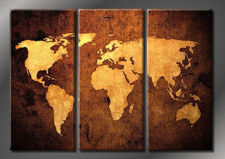 World Map Wall Decor 2017 framed world map 100% handicraft 3 panel huge modern wall World Map Wall Decor 2017 framed world map 100% handicraft 3 panel huge modern wall