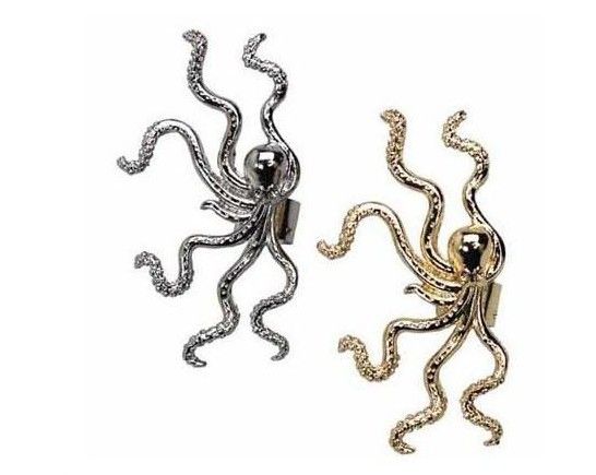 2012 Fashion Ear Clip, Anmialny kształt Octopus Kolczyki, 22252, Darmowa wysyłka