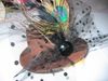 Mini Lady Veil Feather Hat Rose Hairpin Party Costume Cocktail Fascinator 40st / Lot # 2089