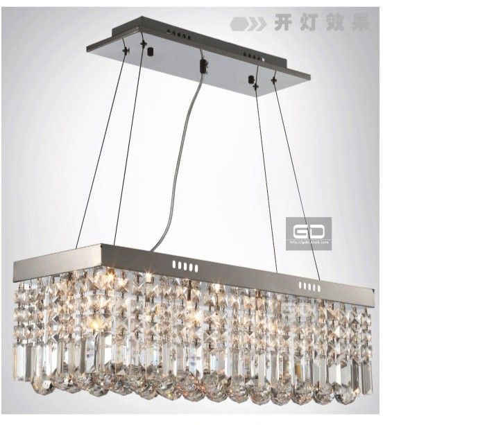 Luxe Restaurant Kroonluchters Moderne Vierkante Woonkamer Lampen Verlichting Crystal Lampen Slaapkamer Lampen