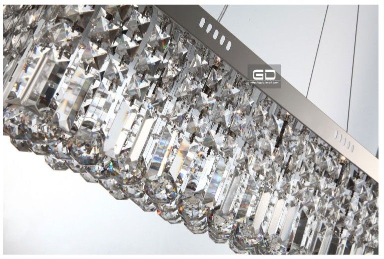 Luxury restaurant chandeliers modern square living room lamps lighting crystal lamps bedroom lamps