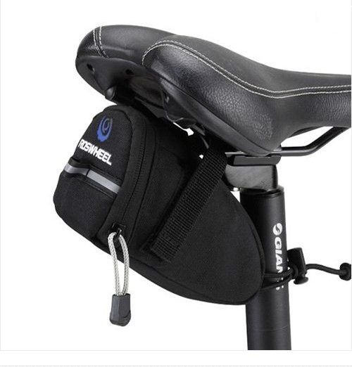 New 2012 Black Bicycle Bike Cycling Under Seat Saddle Bag Pouch From