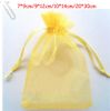 Free Ship 200pcs Gold 7*9cm 9*12cm 10*14cm Organza Jewelry Bag Wedding Party Candy Gift Bags