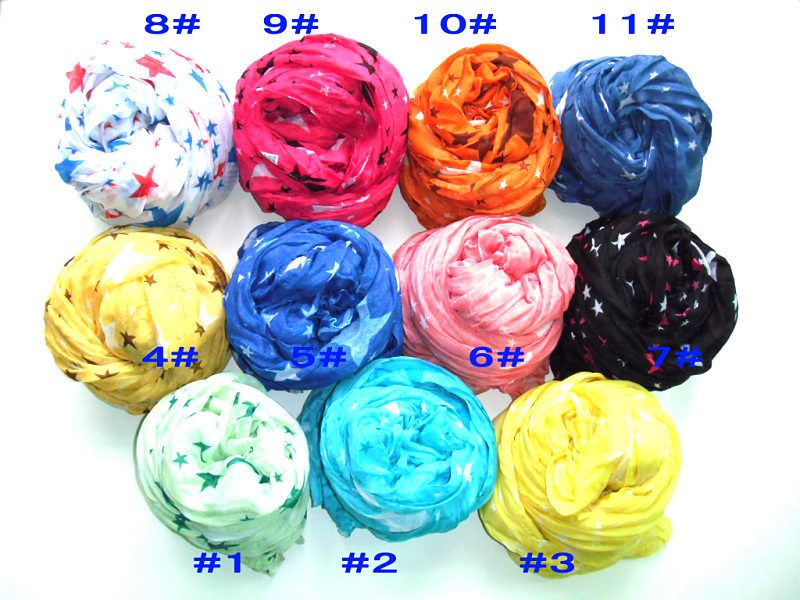 

Ladies Star design Scarf Neck scarves scarf wraps shawls 180*110cm 22pc/lot #2116
