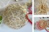 300st Pink Gold Red 25cm 32 cm diameter Rund Organza Voile Rose Jewelry Wedding Party Present Bags2786436