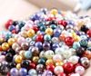 Perles de verre imitation ronde multicolore perles 4mm 3000pcs / lot perles en vrac bijoux bricolage Fit Bracelets Collier
