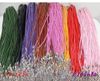 100 pz/lotto 106 Colori di Nuovo Modo Morbido Velluto Cord Collane Catene Con Catenacci 2.7mm Largo Risultati Dei Monili Componenti