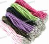 100pcs/lot 106Colors New Fashion Soft Velvet Cord Necklaces Chains With Lobster Clasps 2.7mm Wide Jewelry Findings & Components