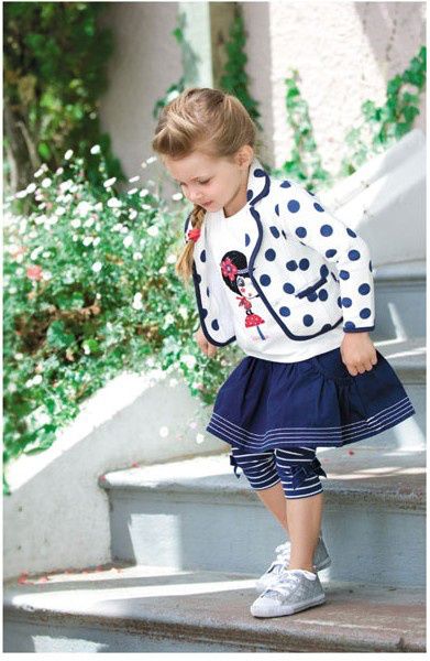 2021 Fashion Kids Clothing European Style Kids Clothes :Polka Dot