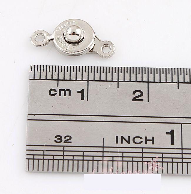 2017 lot Metal Metal Little Snap Clasps Finding 75mm Jewelry Septends Components Clasps Hooks3256223
