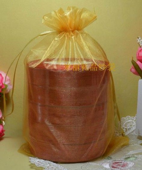무료 배송 16 * 22cm Organza 쥬얼리 수건 꽃잎 가방 웨딩 파티 사탕 구슬 Xmas 선물 가방