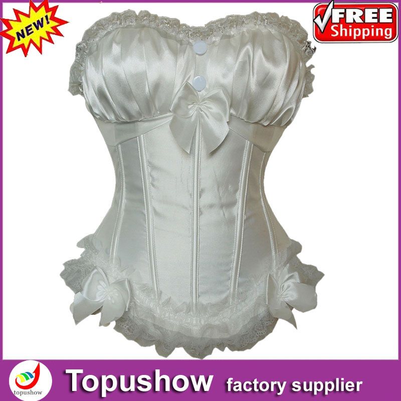 Cheap Corsets Story New Style Satin Waist Training Corset Tops For