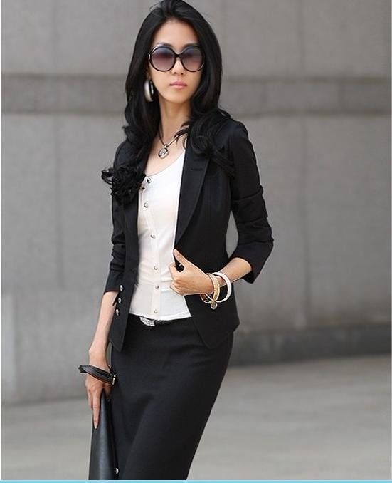 2012 Fashion Cardigan One Button Womens Slim Small Suit Jacket/Female ...