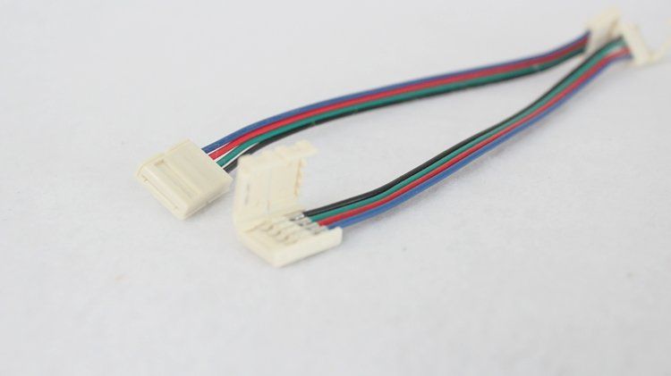 New design led strip connector for 5050 RGB led strip light with wire 