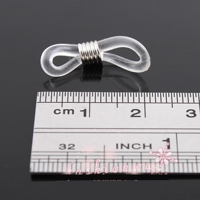 Clear Tone Ends for Eyeglasses Chain Holder Hot Clasps & Hooks Jewelry Findings & Components 21x4mm