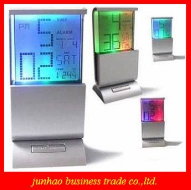 2019 Beautiful Lcd Digital Display Desk Calendar Alarm Clock