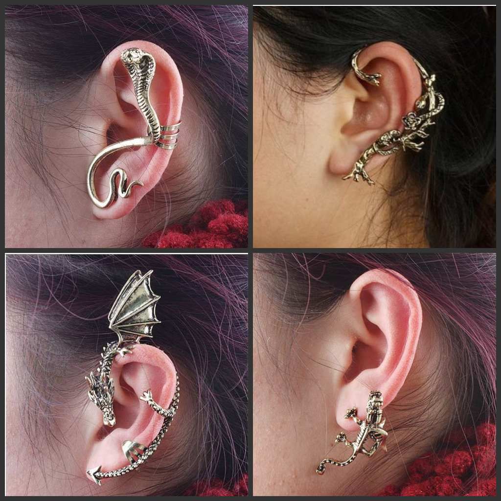 2019 2012Hot Ear Cuff Earrings Snake Ear Cuffs Cartilage Cuff 4designs
