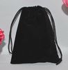 Navire 200pcs Black High Quality Velvet Sac Boancs Sacs de mariage Perges de bonbons de mariage Sacs-cadeaux Bags-cadeaux 9348849