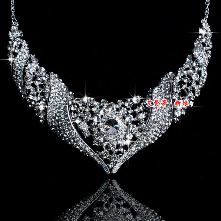 Best Selling For Wedding Wedding Jewelry Set Crystal Necklaces Earrings