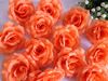 Donkerroze kleur 200 stks dia. 11cm / 4.33 "Kunstmatige simulatie Zijde Camellia Rose Flower Wedding Christmas