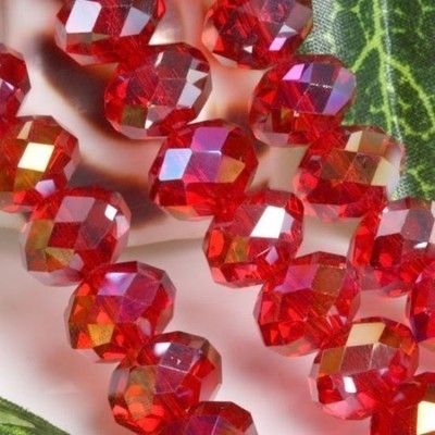 Crystal Loose Beads 4x6mm ثم ثمانية Color Select01237360211
