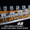 Superlight 48CM 48 LED Linear Flexible Strip Car 5 color can choose Flexible Strip Car Light 12V