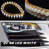 Superlight 48CM 48 LED Linear Flexible Strip Car 5 color can choose Flexible Strip Car Light 12V