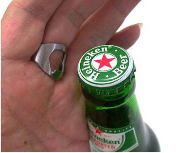 Creative Mini portable 3 sizes Beer Finger Bottle Opener Stainless Steel Metal Finger Thumb RING Bar pub Tool KD1