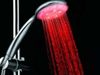 3 cores mudando LED banho bico de chuveiro Controle Automático Sprinkler LED Cabeça de Chuveiro, freeshipping