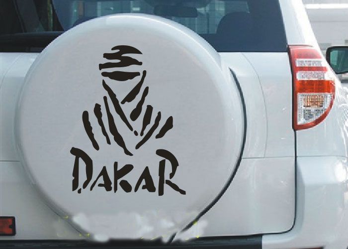 Wholesale Cheap Vinyl DAKAR Cool Car Stickers Decals 24*14cm Race Car