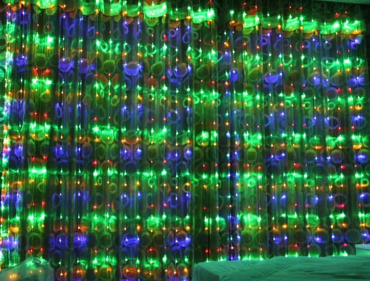 Digital Led Curtain Light 6m 3m Waterproof Led Lights Lampions