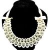 shinny crystal choker bib netclace cocktail silk ribbon chain new 3 colour