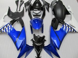 Blue Black Fouring Kit dla Kawasaki Ninja ZX-10R ZX 10R 08 09 10 11 ZX10R 2008 2009 2011 2011 Ustaw