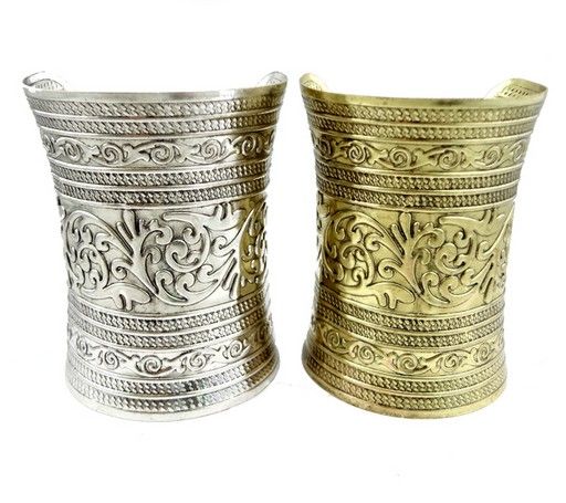 Tibet Stil Tribal Retro Oyma Çiçek Geniş Bileklik vintage gümüş bronz metal Takı Hediye