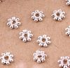 2000pcs / lot silverpläterade daisy spacer pärlor spacers 4mm smycken fynd komponenter smycken diy hot sälja