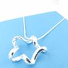 Free Shipping with tracking number Best Most Hot sell Women's Delicate Gift Jewelry 925 Silver Hollow five-pointed star Necklace