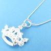 Envío gratis con número de seguimiento La mejor joyas de regalos delicadas para mujeres de venta de mujeres 925 Collar de la corona imperial de plata