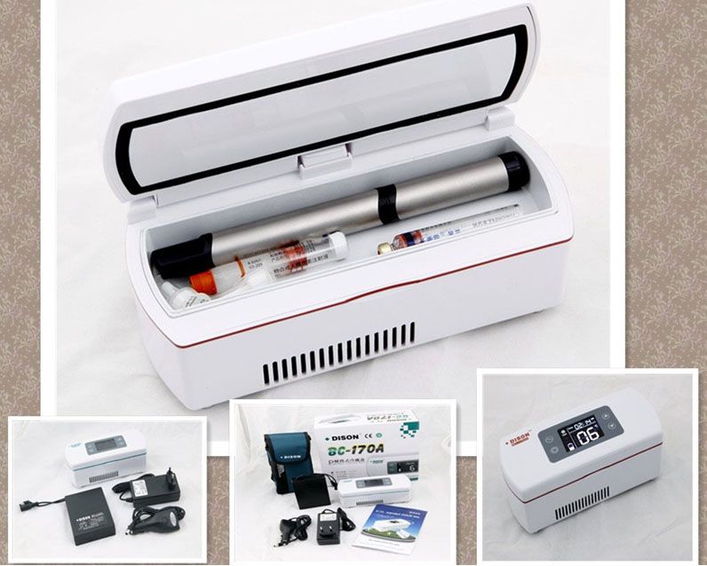 Insulin Cooler Refrigerated Box Portable Drug Reefer And Car Small