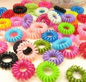 500pcs* colorful telephone wire hair band Hair ring