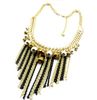 New Style Multilayer Gold Plated Crystal Ball Tassel Necklace mix color women's jewelry