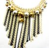 New Style Multilayer Gold Plated Crystal Ball Tassel Necklace mix color women's jewelry