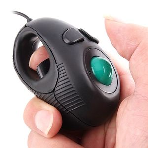 YUMQUA Y-01 Portable Finger Hand Held 4D Usb Mini Trackball Mouse / Fits Left and Right Handed Users Great for Laptop Lovers