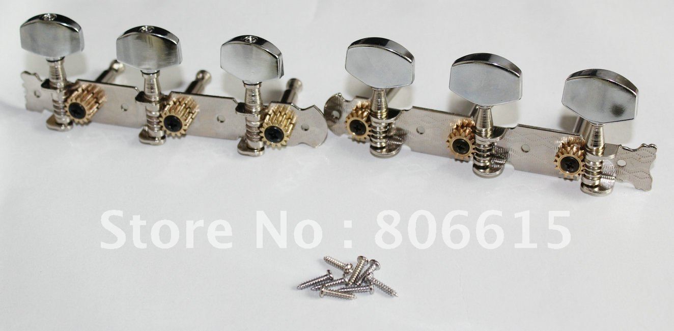 Machine Head Classical Guitar Tuning Pegs Chrome Color Set From