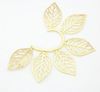 2012 New!! Vintage Punk Hollow leaves unilateral Ear Hang Cuff Earring Stylish earrings Gold 15pcs